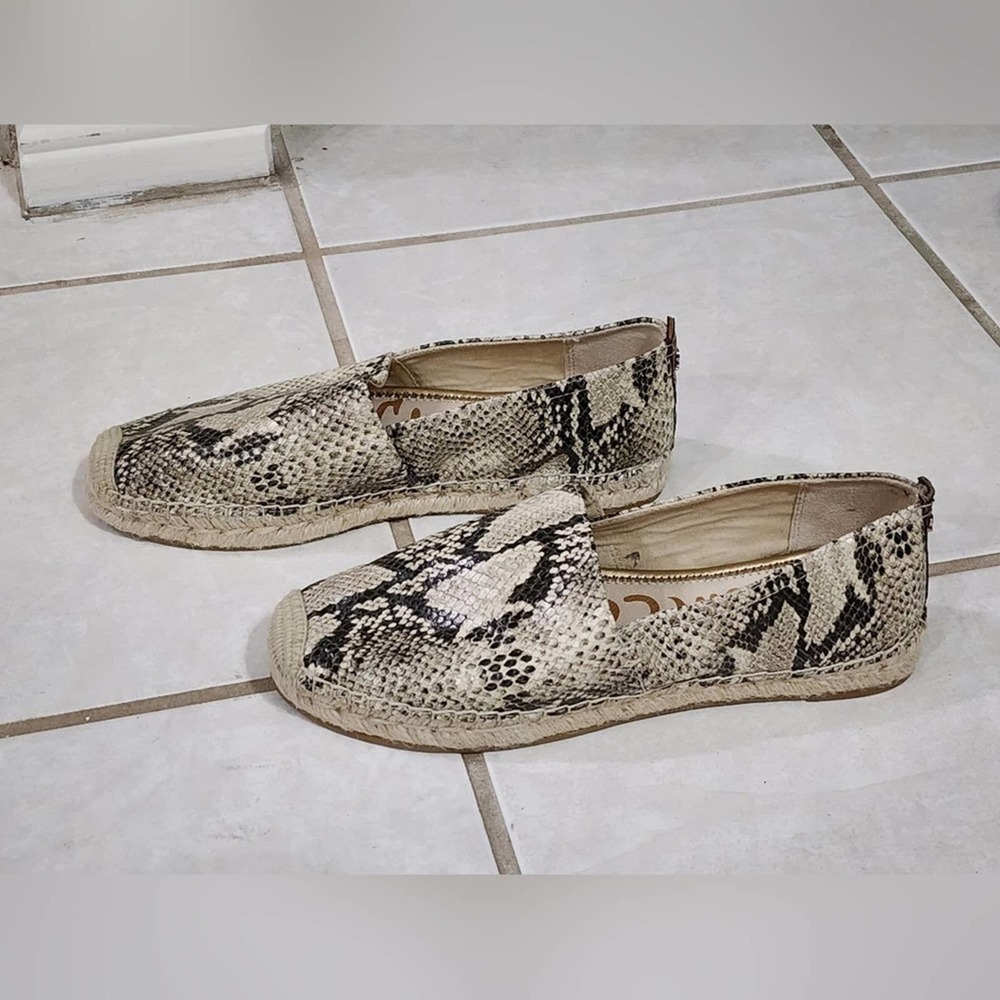 Sam Edelman Python Snakeskin Espadrille Sneakers … - image 4